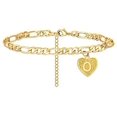 Gold Anklets For Women Initial Anklet Cuban Link Ankle Bracelets For