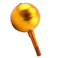 thumbnail image 1 of Gold Anodized Aluminum Flagpole Ball Ornament, 1/2'' Threaded, 3-Inch Flag Decorative Ball Fit, 1 of 8