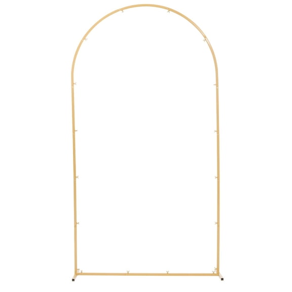 Gold Arch Backdrop Stand,7.2x4 ft,Sturdy Metal Frame,Quick Setup for Weddings,Parties,Events,and Photo Booth Decorations