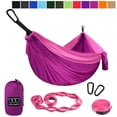 thumbnail image 1 of Gold Armour Camping Hammock - Extra Large Double Parachute Hammock Pink, 1 of 6