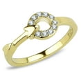 thumbnail image 1 of Gold Arrow Womens Ring 316L Stainless Steel Anillo Flecha Color Oro Para Mujer Acero Inoxidable, 1 of 4