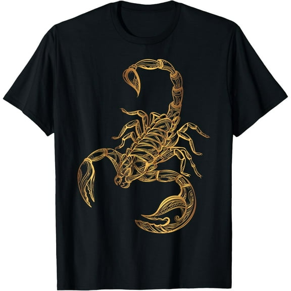 Gold Art Animal Scorpion T-shirt T-Shirt