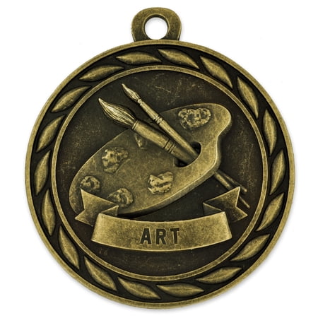 Gold Art Single and Bulk School Medals