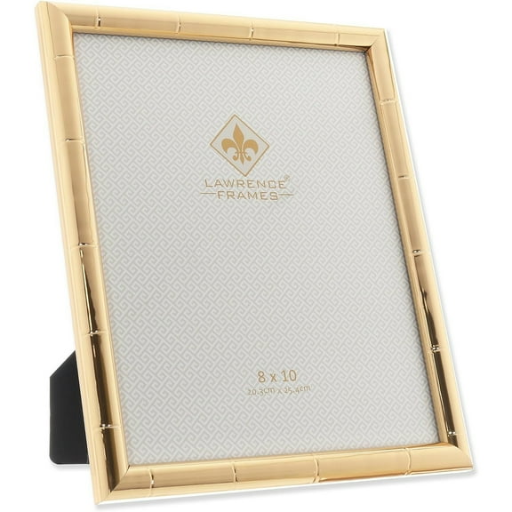 Gold BAMBOO Style Polystyrene 8x10 Frame - 8x10