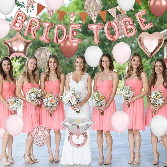 Gold Bachelorette Party Decorations & 3-in-1 Electric Balloon Pump