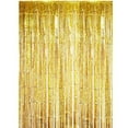 thumbnail image 1 of Gold Backdrop Streamers, Curtain Party Backdrop Birthday Decorations, Party Decorations Backdrop Streamers, Gold Curtains Backdrop Decorations 3.28x6.56 Ft, 1 of 8