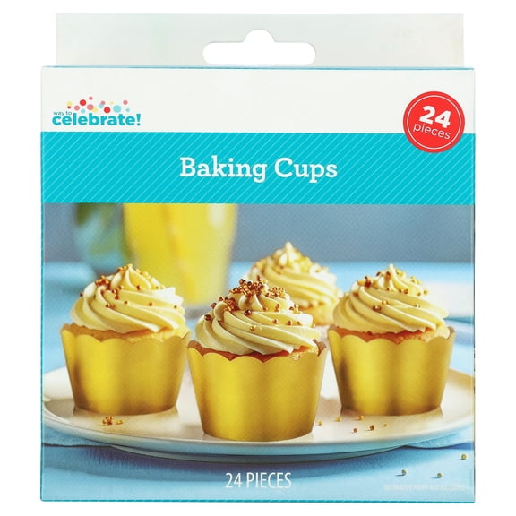 Gold Baking Cups, 24 Count, by Way To Celebrate