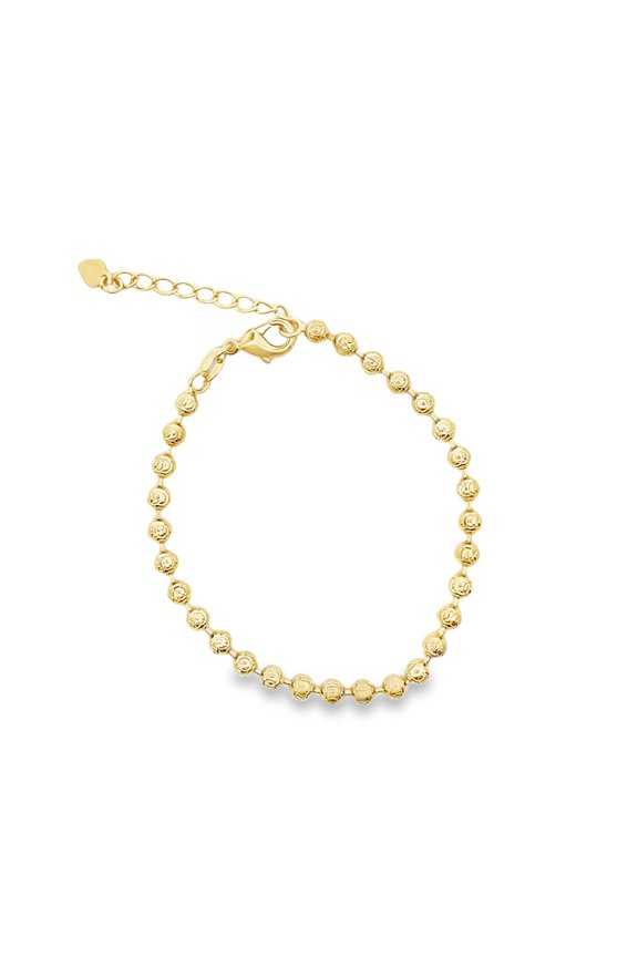 Gold Ball Chain Beaded Bracelet
