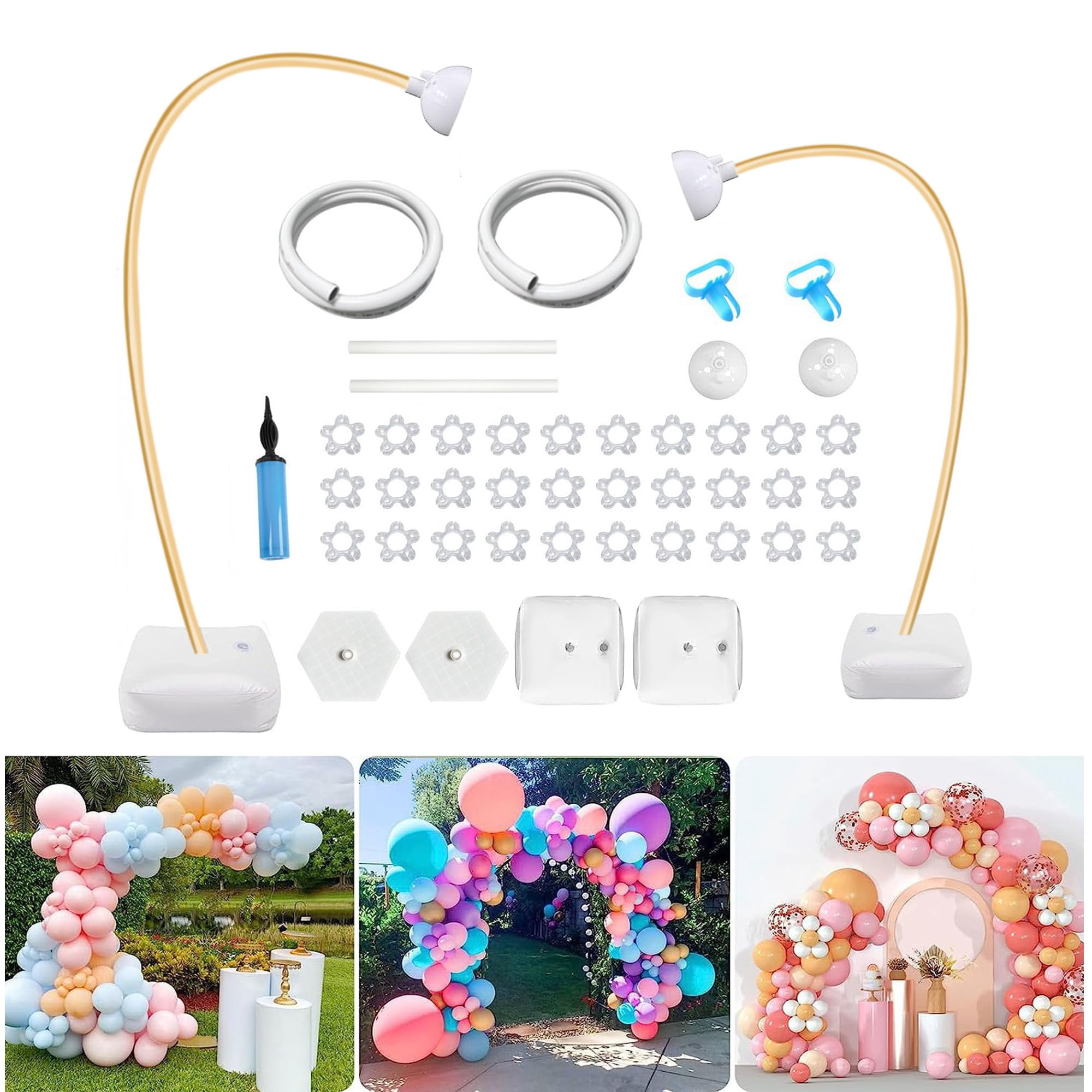 Gold Balloon Arch Stand Kit Party Decoration Supplies