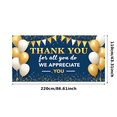thumbnail image 1 of Gold Balloon Thank You Banner Decorative Support Appreciation Decoration for Employee Corporate Party, 1 of 8