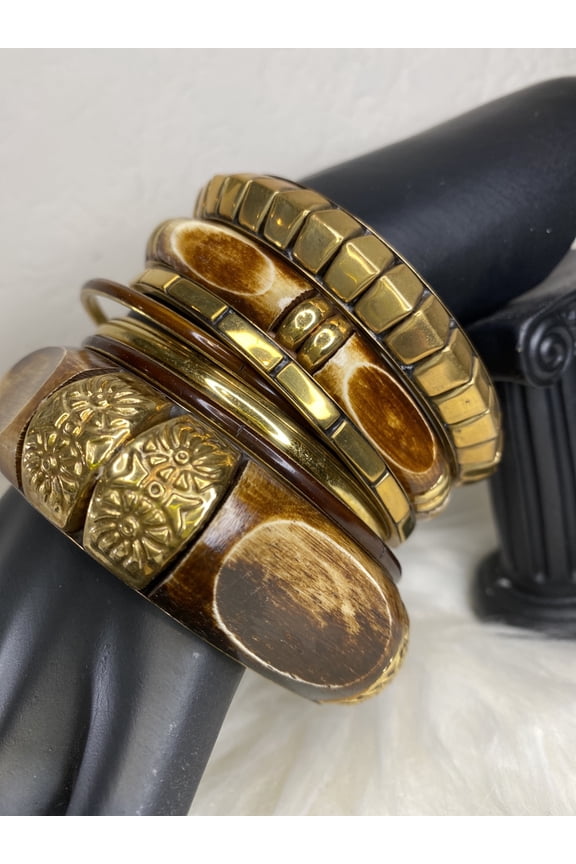 Gold Bamboo Bracelet