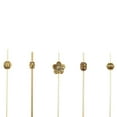thumbnail image 1 of Gold Bamboo Luxury Metal Beaded Pick - 4" - 1000 count box, 1 of 3