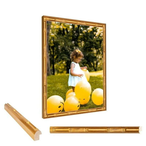 Gold Bamboo Picture Frames Gallery Wall Hanging