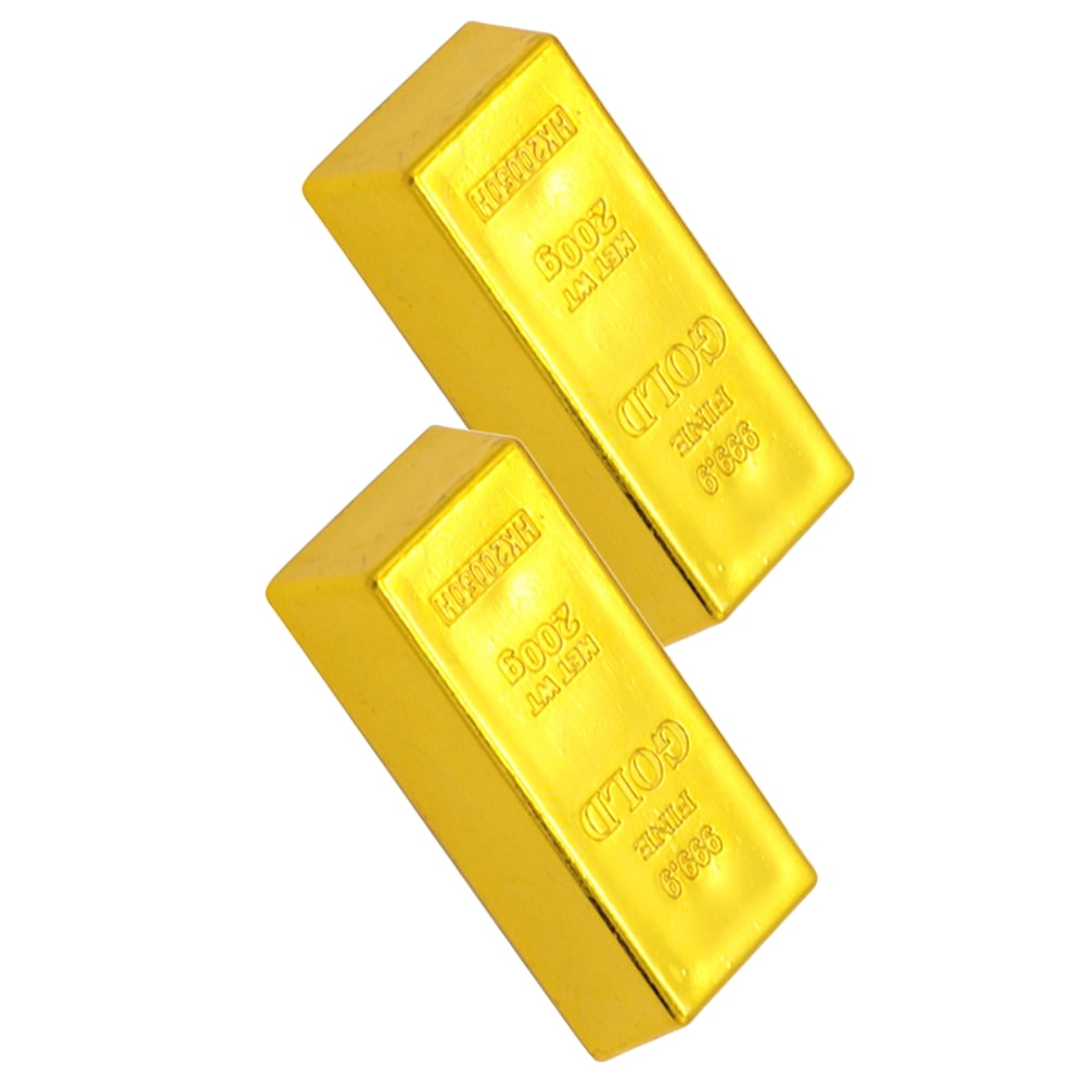 Gold Bar Brick Bullion Fakegolden Pirate Artificial Bar Brick