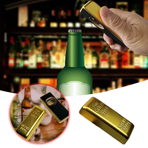Gold Bar Can Opener Tool for and Beverage Opening