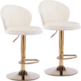 Gold Bar Stools Swivel Adjustable Counter Height Barstools Modern
