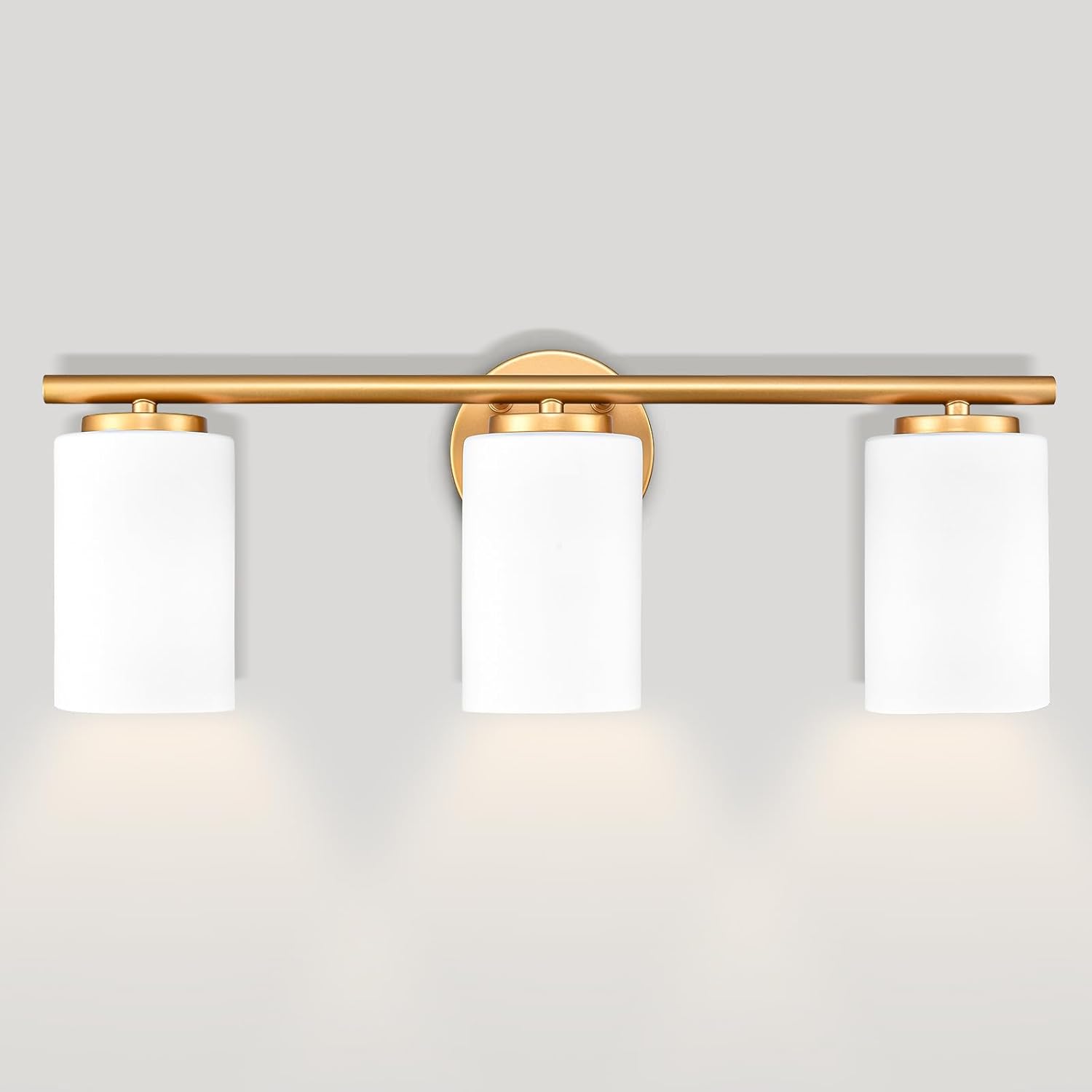 Gold Bathroom Light Fixtures Brushed Gold Vanity Light Fixture Over