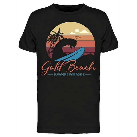 Gold Beach Surfers Paradise T-Shirt Men -Image by Shutterstock, Male XX-Large