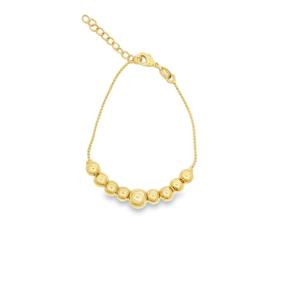 Gold Bead Designed Chain Bracelet (I373)