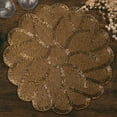 thumbnail image 1 of Gold Beaded Placemats Set of 8 for Dining Coffee Table Scratch Heat Stain Resistant Charger Kitchen Decor Durable Tablemats - Fall Autumn Thanksgiving Holiday - 14 Inches, 1 of 7