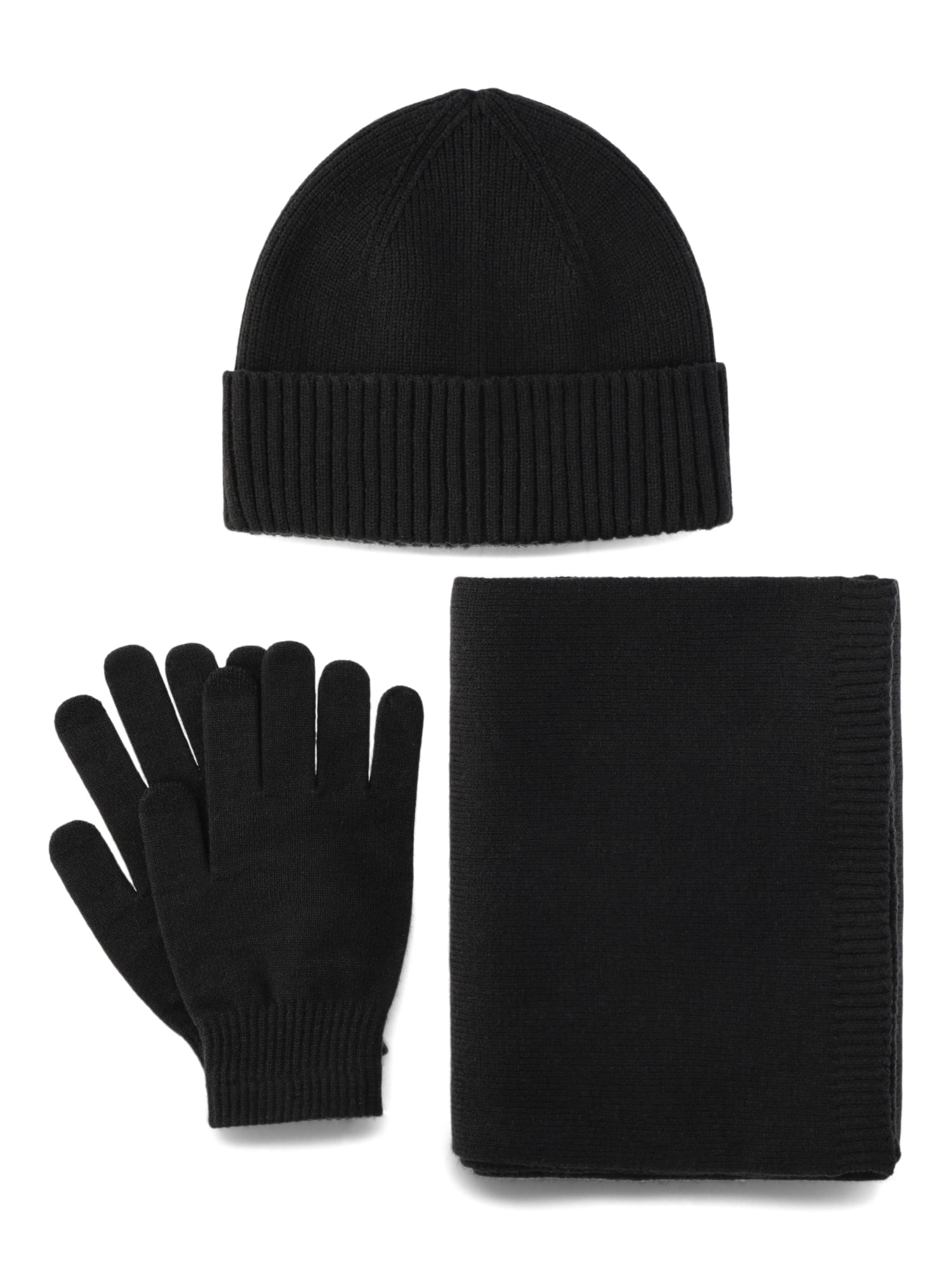 Time and Tru Women’s Beanie Hat, Gloves and Scarf 