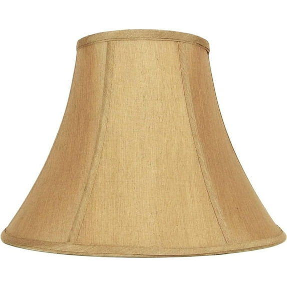 Gold Bell Lamp Shade 8" x 16 "x 12" Gold Hand Made Fabric Bell Lamp Shade for Table Lamp 8" x 16 "x 12" (Spider) - 8x16x10