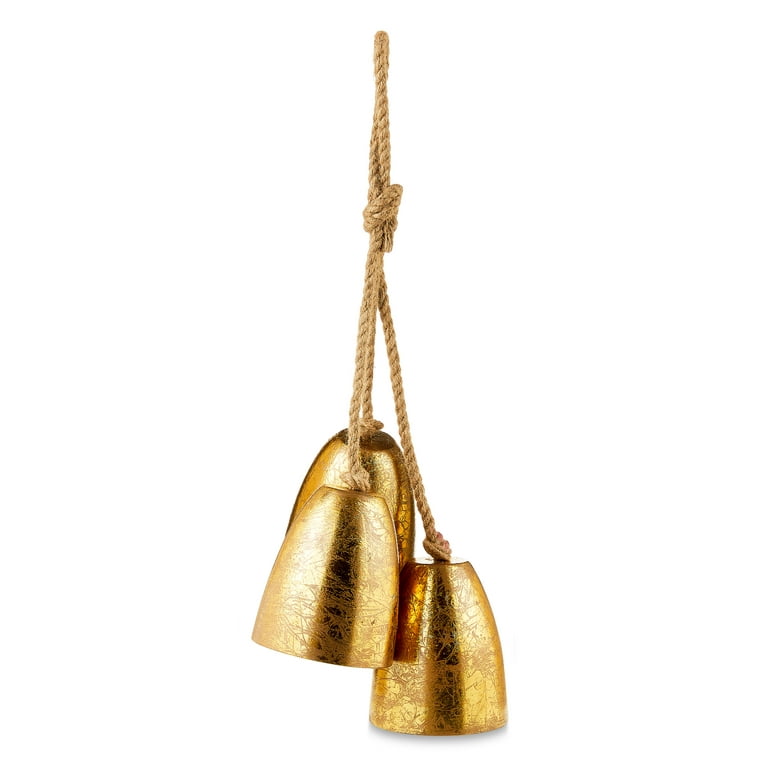 Gold Bell Trio Hanging Decoration, 17, by Holiday Time