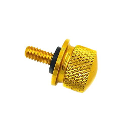 Gold Billet Aluminum Knurled Seat Bolt for Harley Sportster Dyna Touring Softail