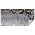 thumbnail image 1 of Gold Black Checkered Pattern Rectangle Tablecloth 60"x120",Waterproof Polyester Rectangle Table Cloth, Wipeable Spillproof Polyester Tablecloth for Dining, Camping, Indoor and Outdoor, 1 of 6