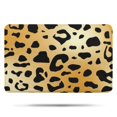 thumbnail image 1 of Gold and Black Of Leopard Print Bathroom Rugs Mat,Non Slip Microfiber Bathroom Rug,Rubber Backing,Soft Bathroom Mats for Bathroom Floor,Tub and Shower,17x27in(43x68cm), 1 of 5