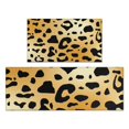 thumbnail image 1 of Gold and Black Of Leopard Print Kitchen Rugs Sets Of 2,Anti Fatigue Kitchen Mat Rugs Non Slip Washable,Decorative Kitchen Floor Mats for Kitchen,Sink,Laundry,17"x30"+17"x47", 1 of 7