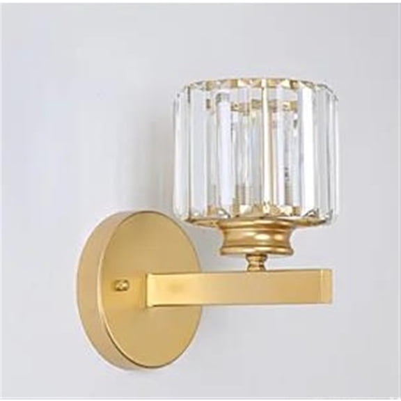 Gold Black Luxury Bedside Sconces Light Crystal Wall Lamp For Stair Bedroom Hotel Corridor Entrance Decorative Wall Lamp