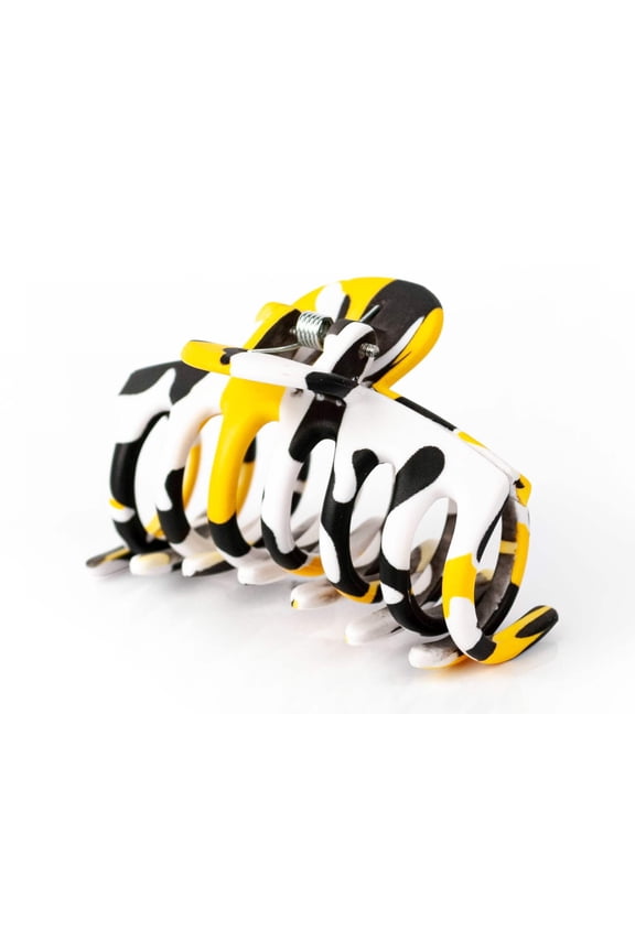 Gold, Black White Hair Clip