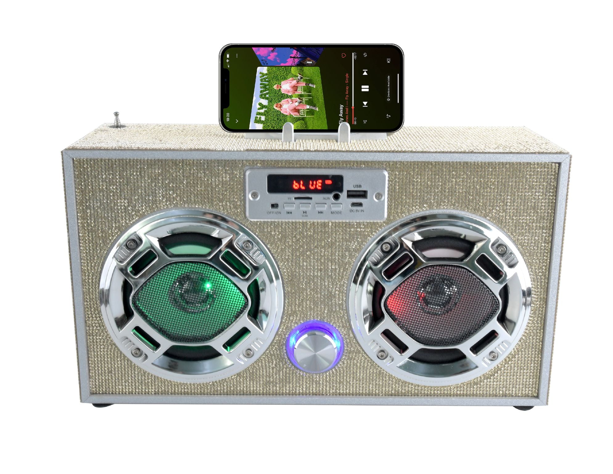 Gold Bling Wireless Boombox (BBGold)