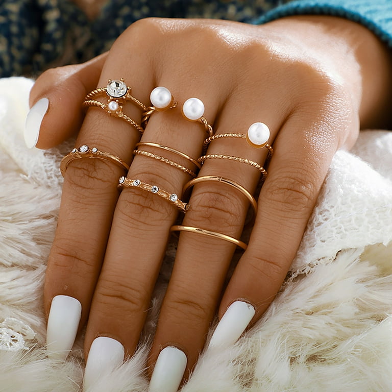 Casual rings gold top