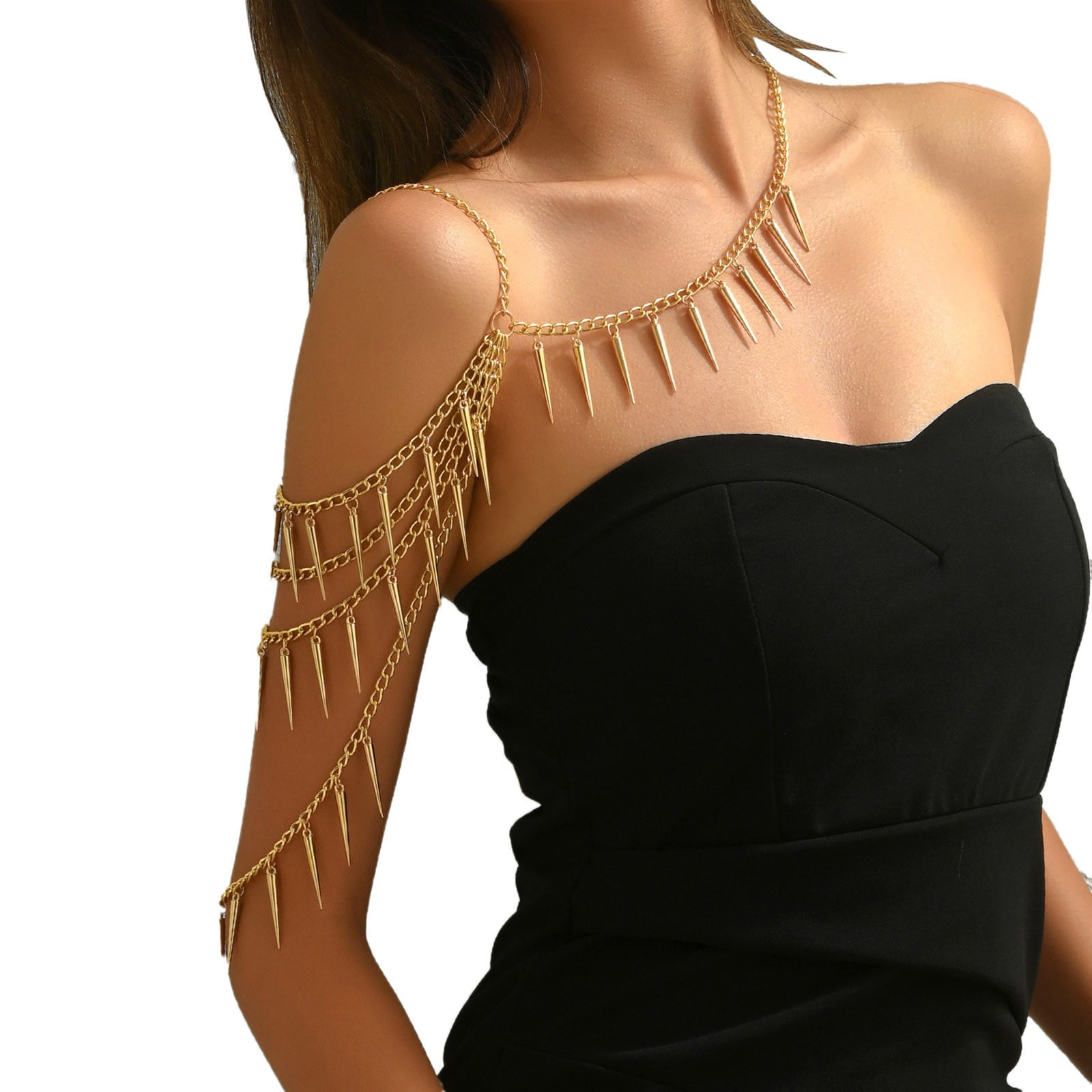 Gold Body Chains For Women Sexy Layered Belly Waist Chain Bikini Bra — free download