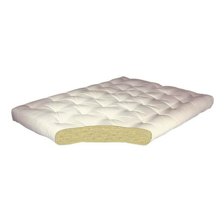 Gold Bond 8" All Cotton Futon Mattress, Tan Microfiber-Size:Queen