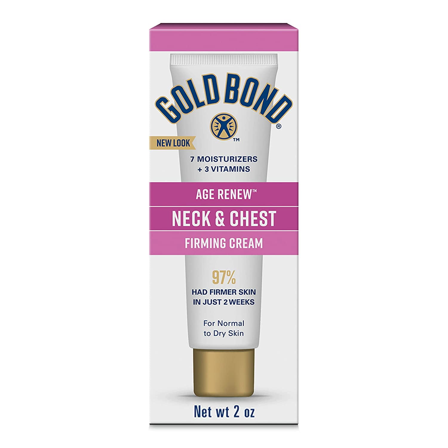 Gold Bond Age Renew Neck & Chest Firming Cream, 2 oz., Clinically
