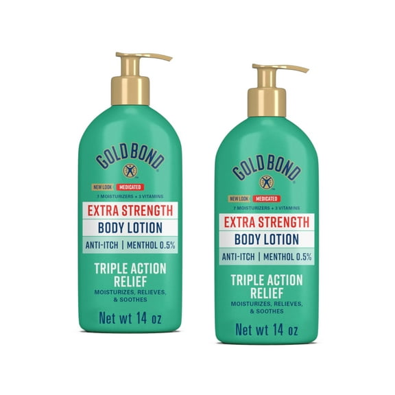 "Gold Bond Body Lotion Medicated Extra Strength 14 oz, Pack of 2"