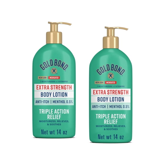 "Gold Bond Body Lotion Medicated Extra Strength 14 oz, Pack of 2"