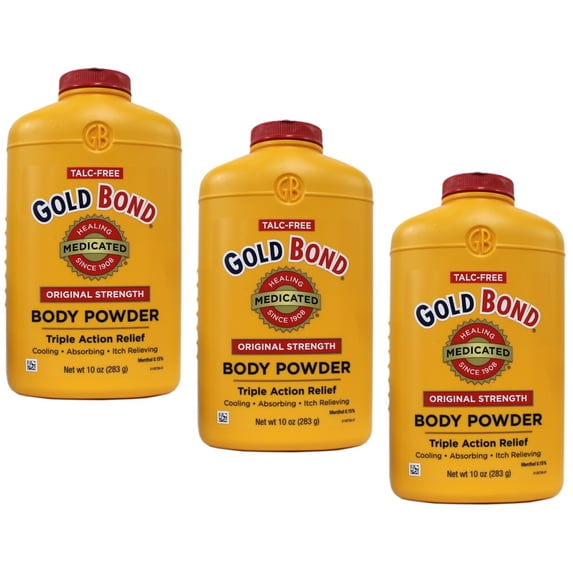 Gold Bond Body Powder Medicated 10 oz (Pack of 3)