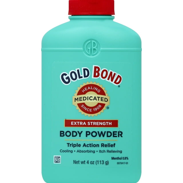 Gold Bond Body Powder, Medicated Extra Strength, 4oz Bottle