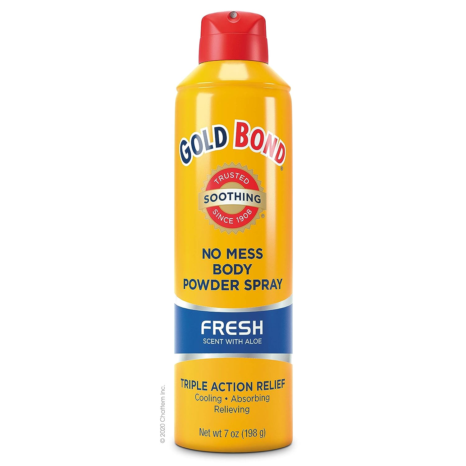 Gold Bond Body Powder Spray, No Mess Fresh, 7oz Can