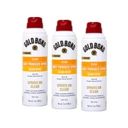 Gold Bond Clear Body Invisible Talc-Free Powder Spray Goes on Clear 7 ounce Pack of 3