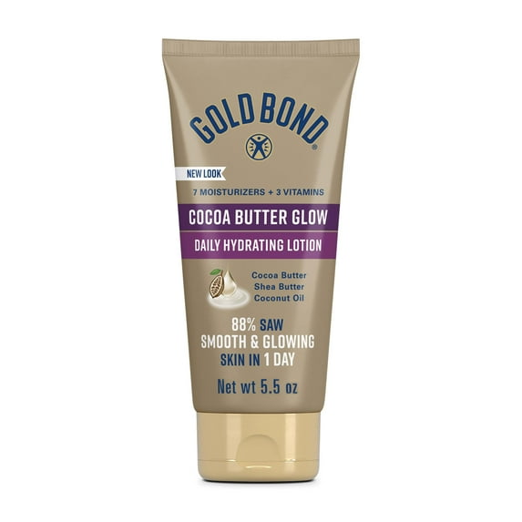 Gold Bond Cocoa Butter Glow Daily Hydrating Lotion, 5.5 oz.