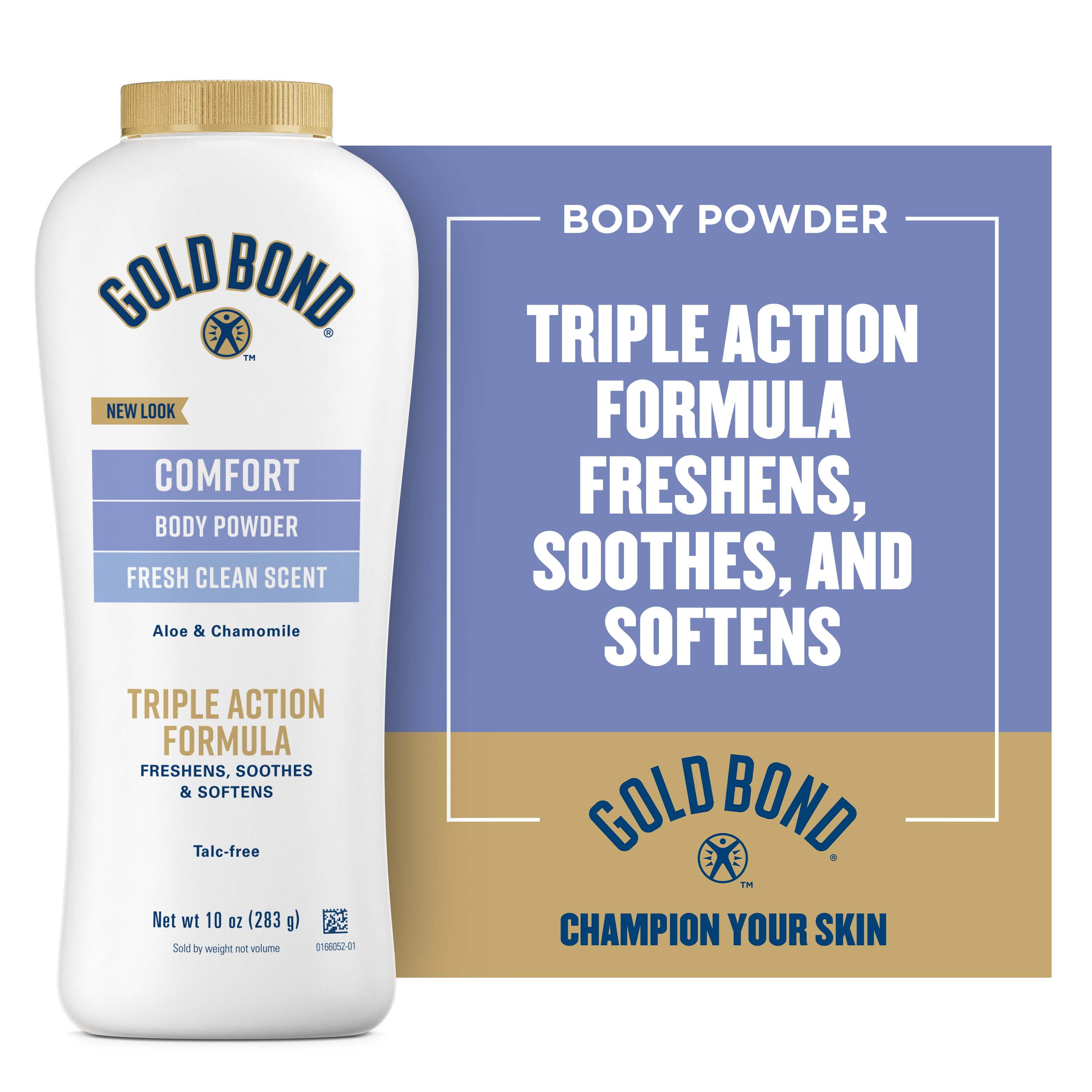 Body Powder Gold Bond® 10 oz. Menthol Scent Shaker Bottle Menthol / Zinc  Oxide - Careway Medical Supply