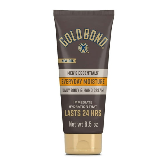 Gold Bond Men's Essentials Everyday Hand and Body Lotion & Cream for Dry Skin 6.5oz