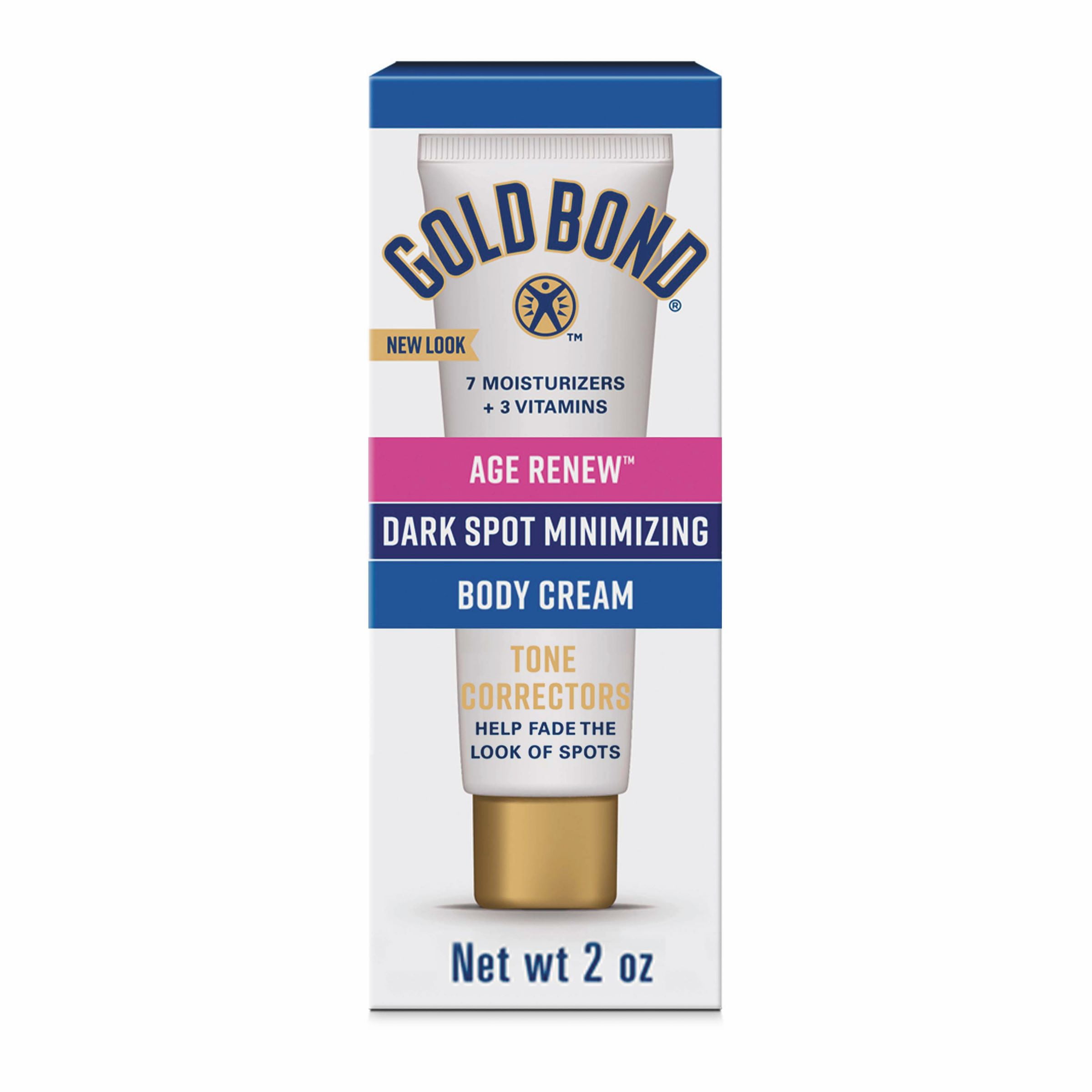 Gold Bond Dark Spot Minimizing Hand and Body Lotion & Cream for Visibly Improved Skin Appearance with Aloe, 2 oz.