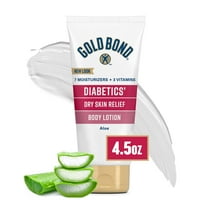 Gold Bond Diabetics' Dry Skin Relief Body Lotion, 4.5 oz., with Aloe, As Seen on TikTok