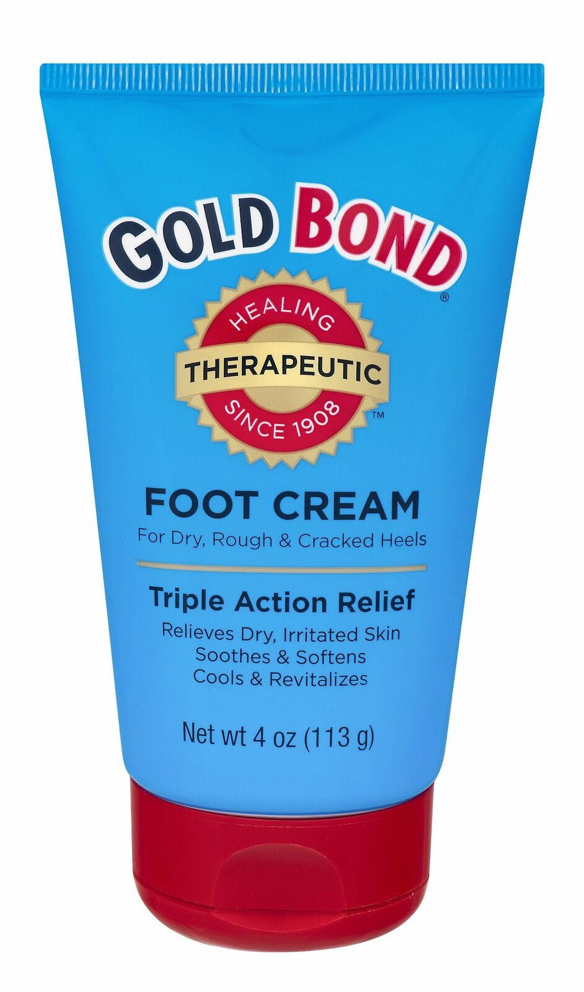 Gold Bond Foot Cream Therapeutic Triple Action Relief, 4 oz, 5 Pack